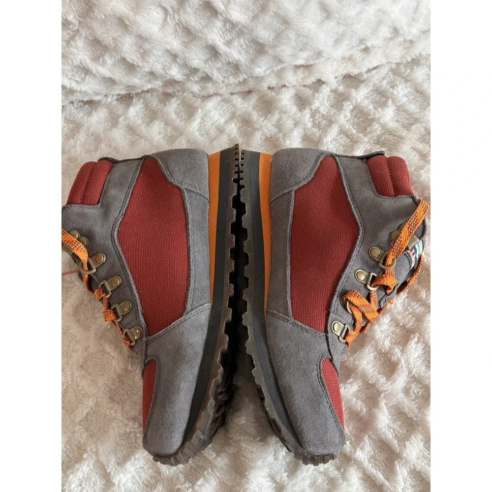 L.L.Bean Katahdin hiking Boots Kids Size 5 Terracotta And Gray NWOB